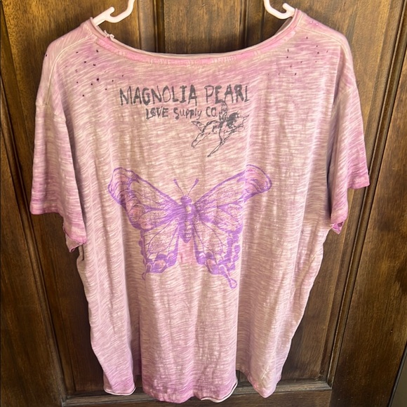 Magnolia Pearl Pink and Purple Oversized Graphic Tee - Picture 5 of 5